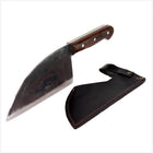 Serra Grande ''Cutelo Carbono'' coltello da cucina tradizionale brasiliano forgiato a mano con lama da 20,3 cm + fodero in vera pelle