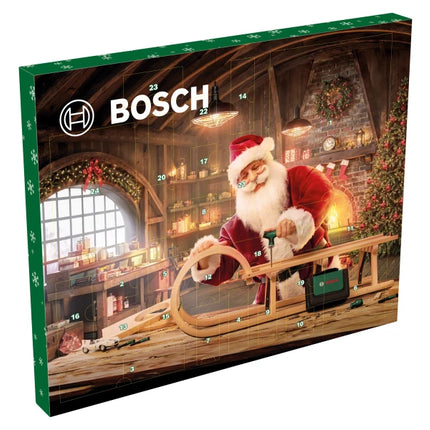 Bosch Handwerkzeug Adventskalender 2024 mit 33 tlg. Werkzeug Set ( 1600A0349X ) Bit-Ratschenschraubendreher T-Griff, Präzisionsschraubendreher, Bit-Schraubendreher Stubby, Zubehör, Korkenzieher, Tasche