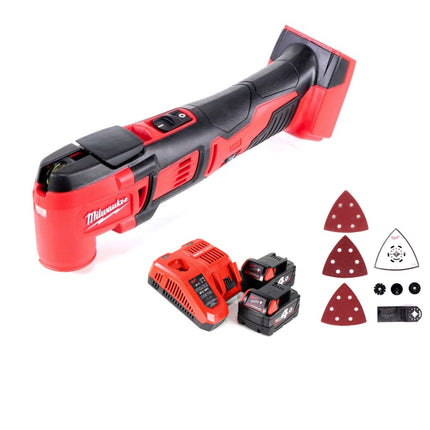 Milwaukee M18 BMT-402C Cordless Multitool 18V + 2x Batteries 4.0Ah + Charger (4933446203)