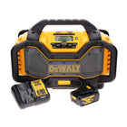 Radio recargable DeWalt DCR 027 M1 DAB+ 10,8-18,0 V + 1 batería de 4,0 Ah + cargador