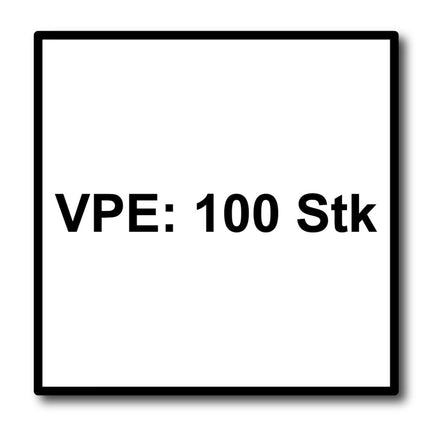 Tornillos para fachada Meisterling 4,8x32 mm 100 piezas (010020000121) 12 mm cabeza plana gris claro con rosca parcial Torx Acero inoxidable V2A