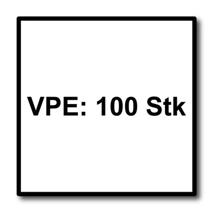 Meisterling Vite per facciate 5,5x35 mm, 100 pz. ( 010030000141 ) - Testa piatta da 12mm, verde scuro, filettatura parziale Torx, in acciaio inossidabile V4A