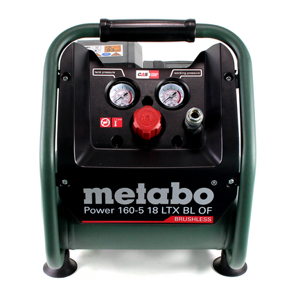 Metabo Power 160-5 18 LTX BL OF Cordless compressor 18 V 8.0 bar Brushless + 1x LiHD battery pack 4.0 Ah - without charger