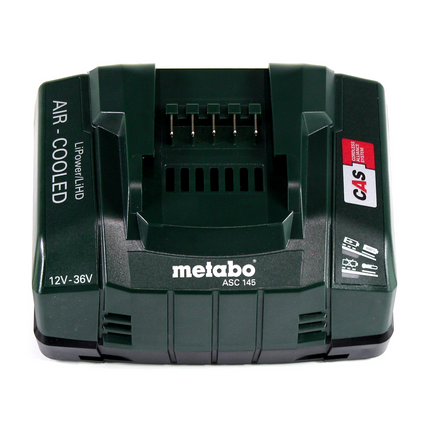 Metabo Power 160-5 18 LTX BL OF Akku Kompressor 18 V 8,0 bar Brushless + 2x LiHD Akkupack 4,0 Ah + Ladegerät
