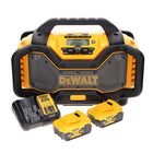 Radio recargable DeWalt DCR 027 P2 DAB+ 10,8-18,0 V + 2 baterías de 5,0 Ah + cargador