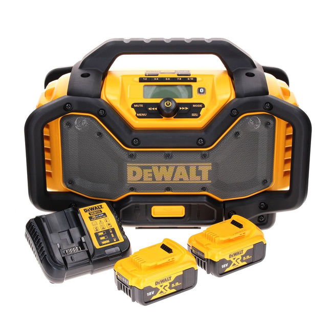 Radio recargable DeWalt DCR 027 P2 DAB+ 10,8-18,0 V + 2 baterías de 5,0 Ah + cargador