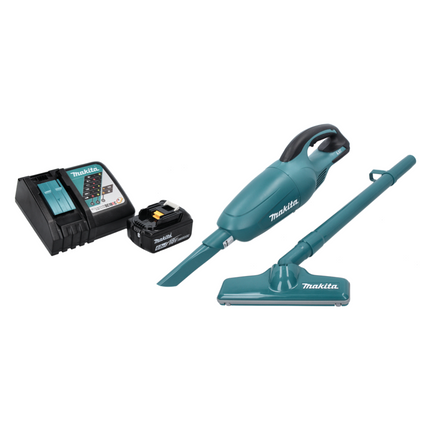 Makita DCL 180 RG1 Akku Staubsauger 18 V Grün + 1x Akku 6,0 Ah + Ladegerät