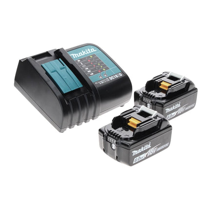 Makita DTD 152 SGTX Avvitatore ad impulsi a batteria 18V 165Nm + 2x Batterie 6,0 Ah + Caricabatterie + Set 70 punte avvit./forat. + Valigetta in alluminio TX