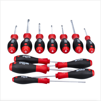 Wiha 302HK12 Set Cacciaviti SoftFinish - 12 pz. / Schlitz, Phillips, Pozidriv, Torx ( 41002 )