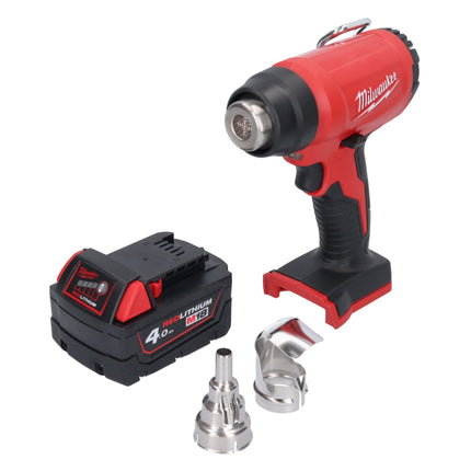 Milwaukee M18 BHG-401 cordless hot air gun 18 V 470 °C + 1x rechargeable battery 4.0 Ah - without charger