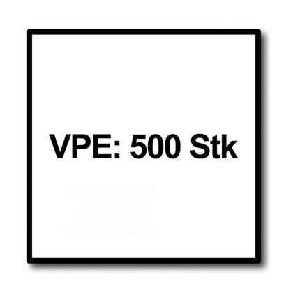 SPAX Vis de terrasse 5,0 x 50 mm acier inoxydable A2 Torx T-STAR Plus T25 Cut - 500 pièces (0537000500505)