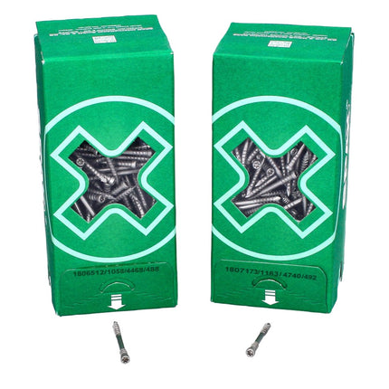 SPAX Vis de terrasse 5,0 x 50 mm acier inoxydable A2 Torx T-STAR Plus T25 Cut - 500 pièces (0537000500505)