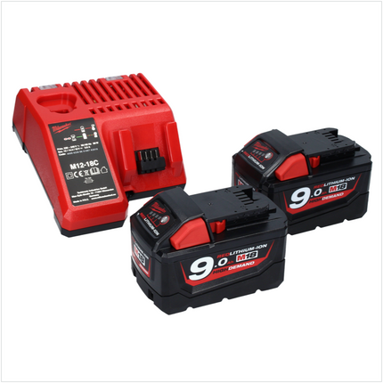 Martillo combinado a batería Milwaukee M18 CHPX-902 18 V 4,0 J SDS Plus Brushless + 2x baterías 9,0 Ah + cargador