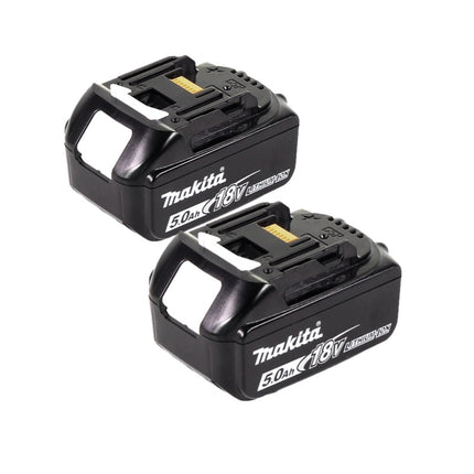 Tosaerba a batteria Makita DLM 432 T2 36 V (2x 18 V) 43 cm senza spazzole + 2x batterie da 5,0 Ah - senza caricabatterie