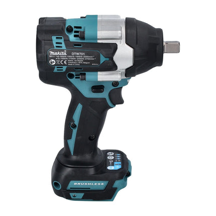 Avvitatore a impulsi a batteria Makita DTW 701 RG1 18 V 700 Nm 1/2" XPT Brushless + 1x batteria ricaricabile 6,0 Ah + caricabatterie