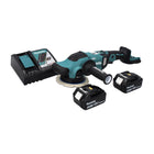 Makita DPO 600 RT cordless random orbital sander 18 V 150 mm XPT brushless + 2x 5.0 Ah batteries + charger