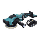 Makita DPO 600 G1 cordless random orbital sander 18 V 150 mm XPT brushless + 1x 6.0 Ah battery - without charger