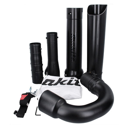 Makita DUB 363 PM2V Soffiatore / aspirafoglie a batteria 36 V ( 2x 18 V ) Brushless + set di aspirazione + 2x batteria 4,0 Ah + doppio caricabatterie