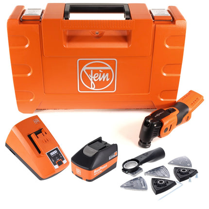 FEIN AFSC 18 QSL Akku SuperCut Oszillierer 18V SLM  ( 71292760000 ) + Absaug Set + 1x 5,2 Ah Akku + Ladegerät + Koffer