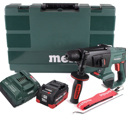 Metabo KHA 18 LTX Perforateur sans fil 18 V (600210860) + 1x Batterie 10,0 Ah + Chargeur + Coffret de transport