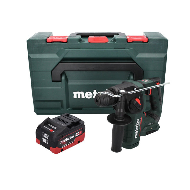 Martillo perforador con acumulador Metabo BH 18 LTX BL 16 18 V 1,3 J SDS-plus sin escobillas + 1x acumulador 10,0 Ah + MetaBOX - sin cargador