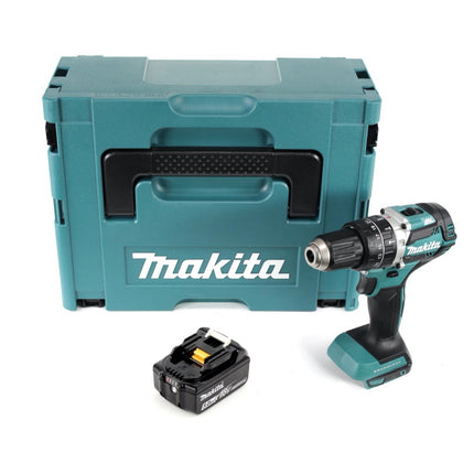 Makita DHP 484 T1J cordless impact drill 18 V 54 Nm brushless + 1x rechargeable battery 5.0 Ah + Makpac - without charger