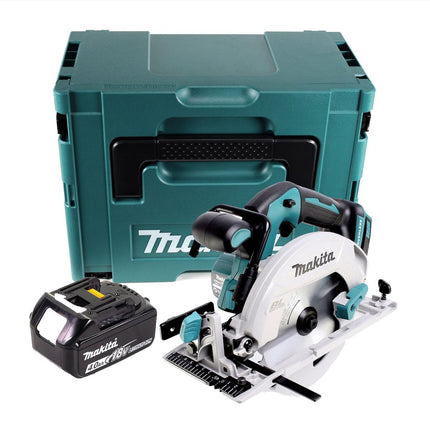 Makita DHS 680 M1J cordless circular saw 18 V 165 mm brushless + 1x rechargeable battery 4.0 Ah + Makpac - without charger