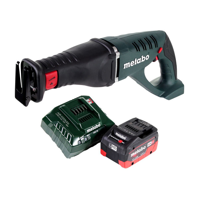 Metabo ASE 18 LTX Cordless Sabre Saw 18 V + 1x Battery 5.5 Ah + Charger