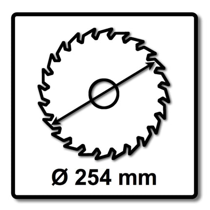 Festool Panther circular saw blade set 3x PW24 254 x 2.4 x 30 mm ( 3x 575974 ) for TKS 80 table saw
