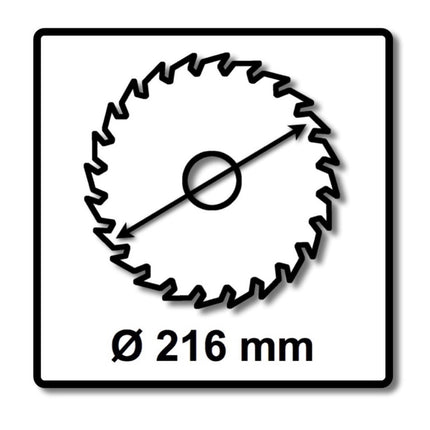 Festool universal circular saw blade set 3x HW 216 x 30 x 2.3 mm W36 216 mm 36 teeth ( 3x 500124 )