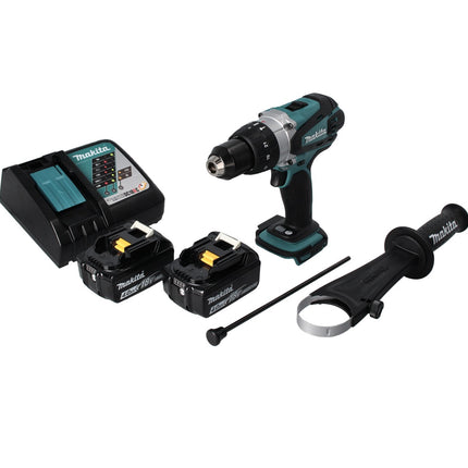 Makita DHP 458 RM Perceuse-visseuse à percussion sans fil 18 V 91 Nm + 2x batterie 4,0 Ah + chargeur
