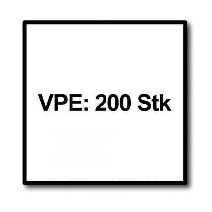 HECO MULTI MONTI plus F Schraubanker 7,5 x 120 mm 200 Stück ( 4x 48519 ) Betonschraube, Senkkopf, T-Drive, verzinkt blau, A2K