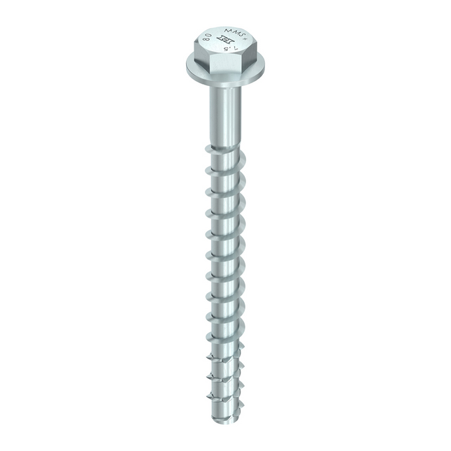 HECO MULTI MONTI plus SS Screw Anchor 10.0 x 120mm Concrete screw, hexagon head, galvanised blue, A2K 50pcs. (2x 48413)