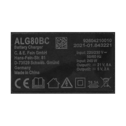 FEIN HighPower Set 18V con 2x Batterie da 5,2 Ah + Caricabatterie ALG 80 BC ( 92604325010 )