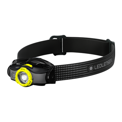 Ledlenser MH5 LED Lampe frontale 400 lm IPX4 Noir/Jaune ( 502144 ) + 1x Batterie + Chargeur