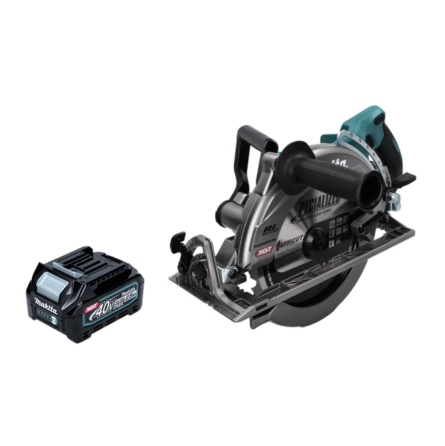 Makita RS 002 GD1 Cordless circular saw 40 V max. 260 mm brushless + 1x battery 2.5 Ah - without charger