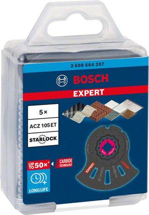 Bosch EXPERT Multi Material ACZ 105 ET segment saw blade Starlock 105 mm 5 pcs. ( 2608664207 ) Carbide