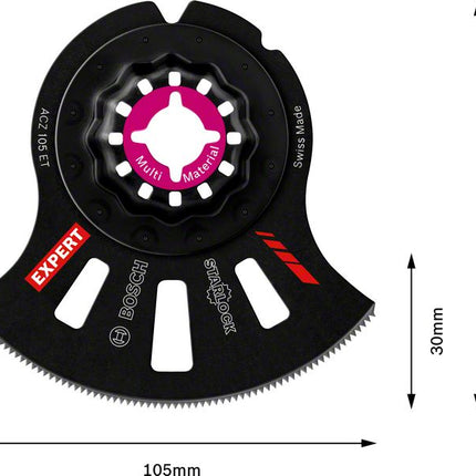 Bosch EXPERT Multi Material ACZ 105 ET segment saw blade Starlock 105 mm 5 pcs. ( 2608664207 ) Carbide
