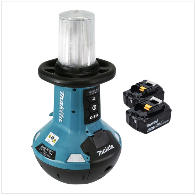 Makita DML 810 G cordless LED area light 18 / 36 V (2 x 18 V) 5500 lm IP54 + 2x battery 6.0 Ah - without charger