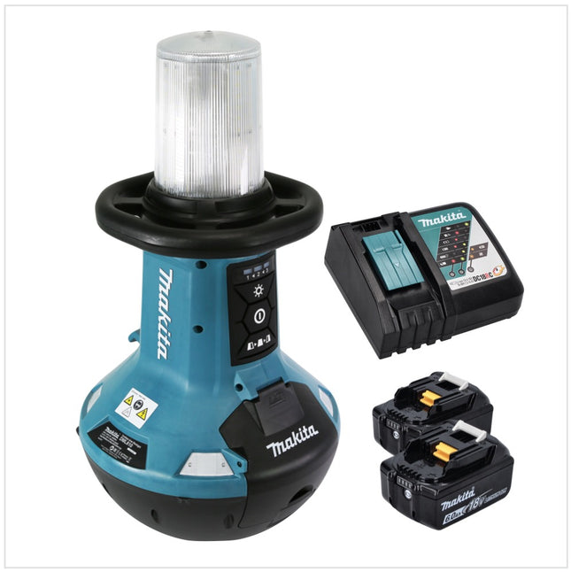 Makita DML 810 RG cordless LED area light 18 / 36 V (2 x 18 V) 5500 lm IP54 + 2x battery 6.0 Ah + charger
