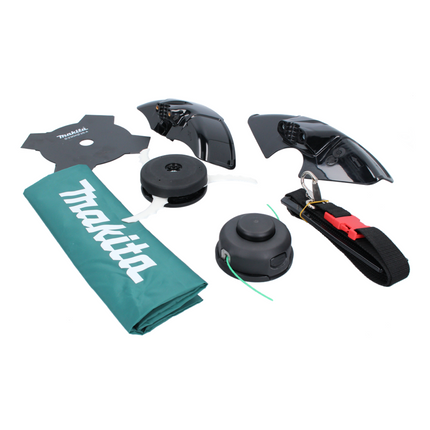 Makita DUR 368 ARG Akku Freischneider 36 V ( 2 x 18 V ) Zweihandgriff Brushless + 2x Akku 6,0 Ah + Ladegerät