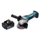 Amoladora angular sin cable Makita DGA 452 T1 18 V 115 mm + 1x batería recargable 5,0 Ah - sin cargador