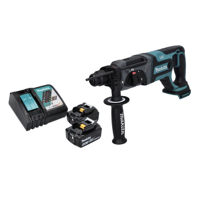 Makita DHR 241 RT cordless hammer drill 18 V 2.0 J SDS plus + 2x rechargeable battery 5.0 Ah + charger