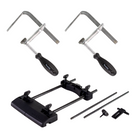 Makita guide rail adapter ( 194579-2 ) + 2x screw clamp ( 194385-5 ) for router RP DRT