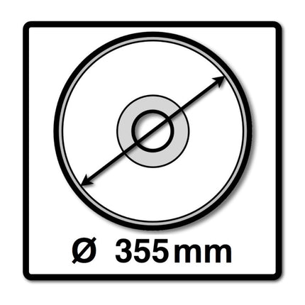 Metabo CS 23-355 Metall Trennschleifer 2300 W 355 mm ( 602335850 ) + 1x Trennscheibe