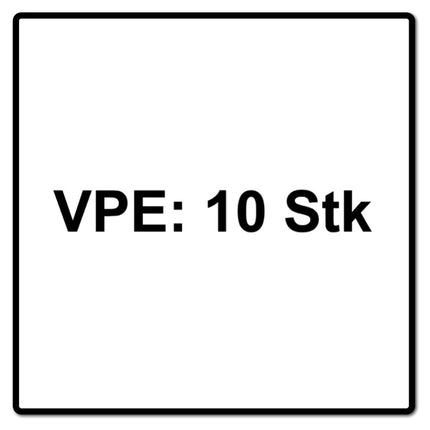 Metabo Lamellenschleifteller Fächerscheibe P120 125 mm 22,23 mm ( 10 x 623154000 ) für Winkelschleifer