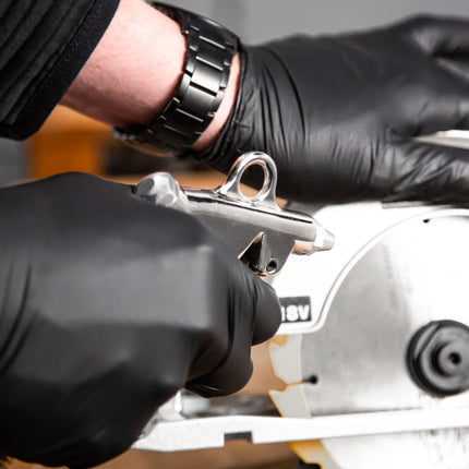 Guantes desechables de nitrilo Negro / Black 100 unidades talla L / Large - no estériles