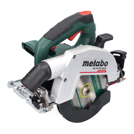 Metabo KS 18 LTX 66 BL Set Scie circulaire sans fil 18 V 165 mm (691194000) + Rail de coupe + Coffret metaBOX - sans batterie, sans chargeur