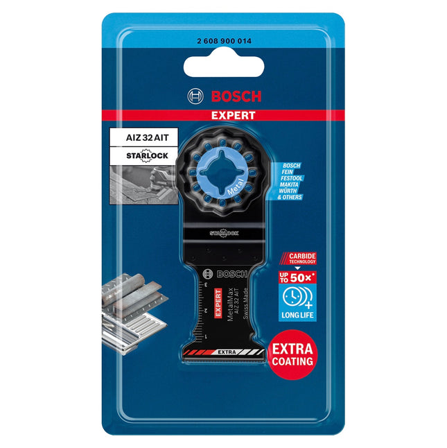 Bosch EXPERT AIZ 32 AIT brzeszczot do cięcia wgłębnego Starlock 32 x 40 mm 10 szt. ( 2608900016 ) do metalu Carbide MetalMax - następca 2608664473