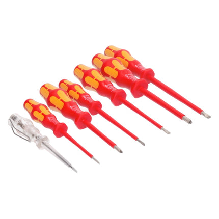 Wera 160i/7 Screwdriver Set Kraftform Plus VDE 1000 V + Phase Tester, 7 pcs.
